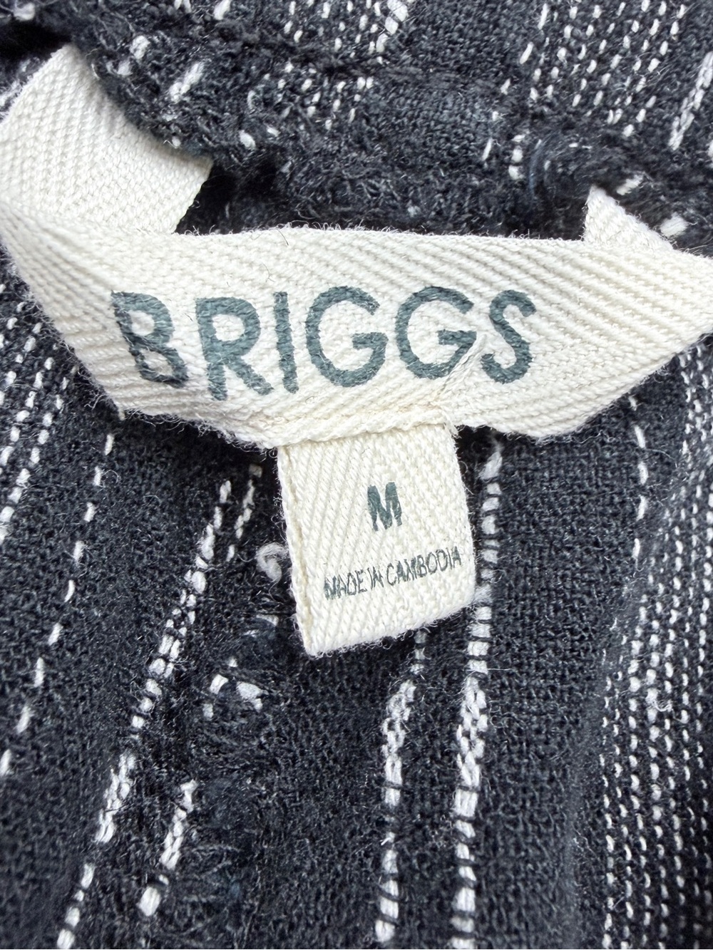 Briggs New York Black & Gray Striped Wide-Leg pants - Picture 7 of 8